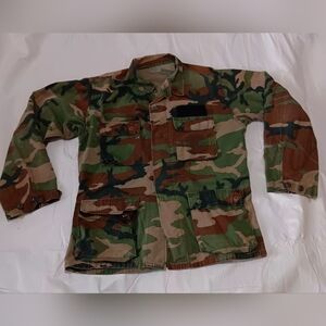 Us Army Military WoodlandCamouflage Medium Long Jacket